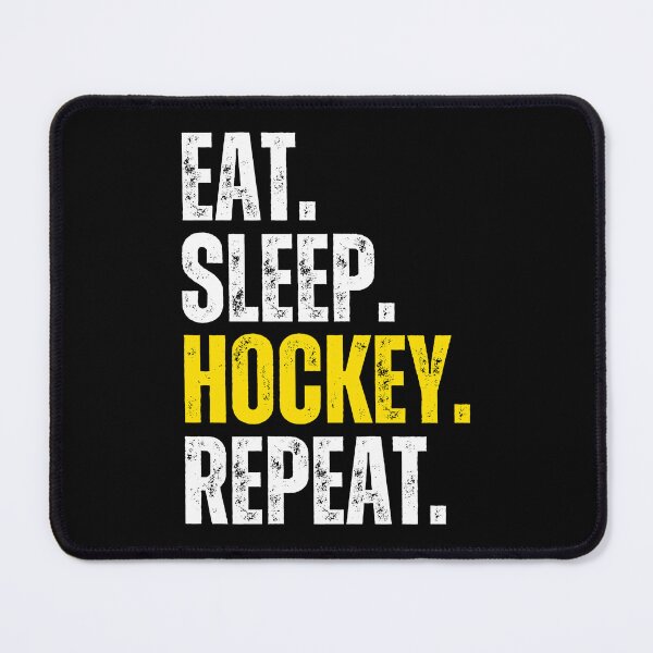 Item preview, EAT SLEEP HOCKEY REPEAT - HOCKEY SLANG/SAYING designed and sold by HOCKEYBUBBLE.
