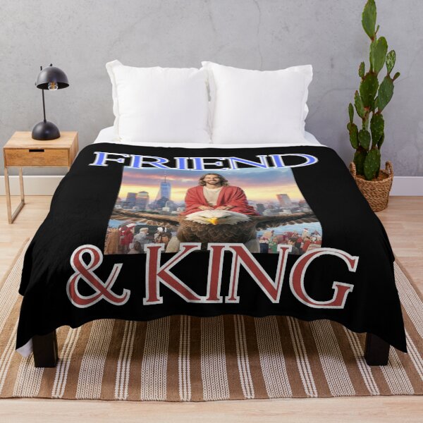 Item preview, Friend and King is Jesus on eagle in New York US christian funny gifts for easter designed and sold by thankful-loco.