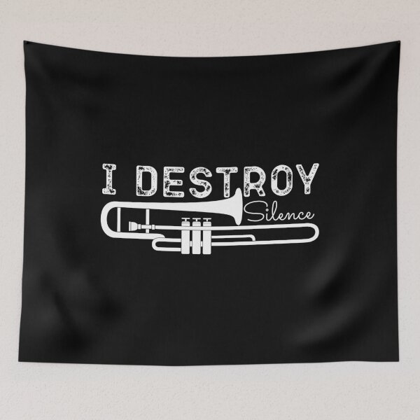 Item preview, Funny Trombone Player Gift- I Destroy Silence-Tromboni designed and sold by belladesign7.