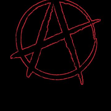 Artwork thumbnail, Anarchy Symbol Distressed by gorillamerch