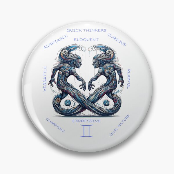 Item preview, "Twinned Elegance: A Gemini's Abstract Portrait" designed and sold by TinyHex.