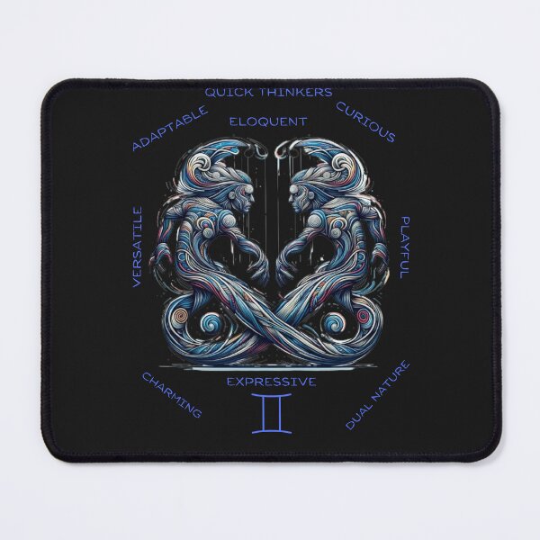 Item preview, "Twinned Elegance: A Gemini's Abstract Portrait" designed and sold by TinyHex.