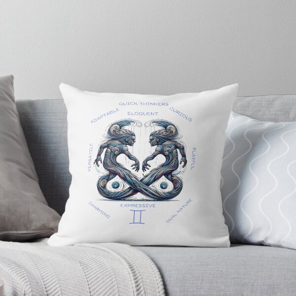 Item preview, "Twinned Elegance: A Gemini's Abstract Portrait" designed and sold by TinyHex.