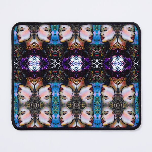 Item preview, Regal Pattern Repeat - Quadruple Feminine Faces. designed and sold by amoribella-blue.