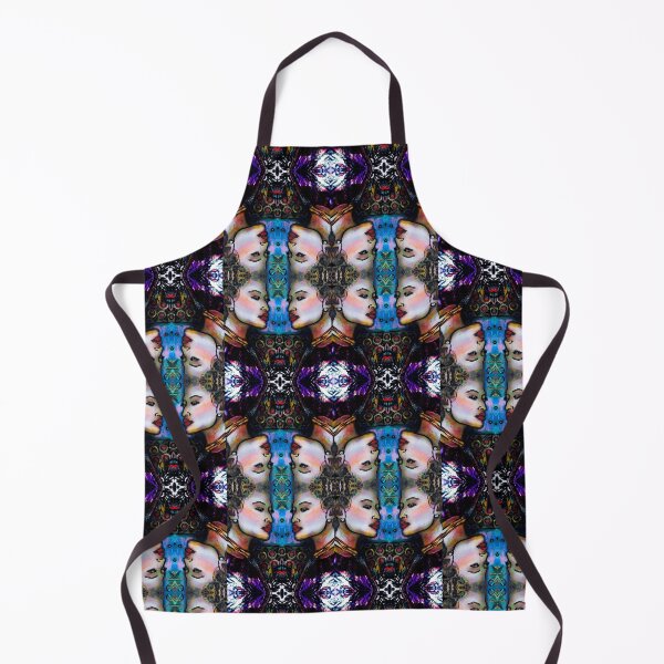 Item preview, Regal Pattern Repeat - Quadruple Feminine Faces. designed and sold by amoribella-blue.