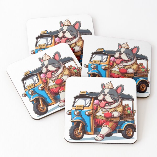 Item preview, Papa bull dog loves to travel Thailand designed and sold by olopaw.