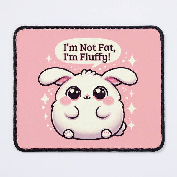 Item preview, I'm Not Fat, I'm Fluffy!  designed and sold by ZenEverAI.
