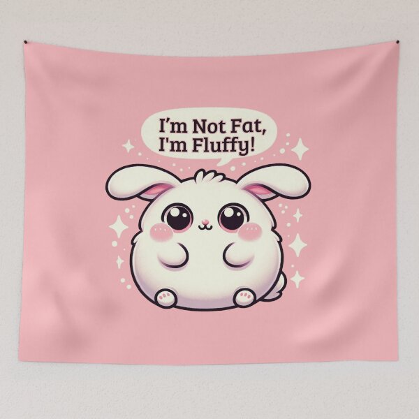 Item preview, I'm Not Fat, I'm Fluffy!  designed and sold by ZenEverAI.