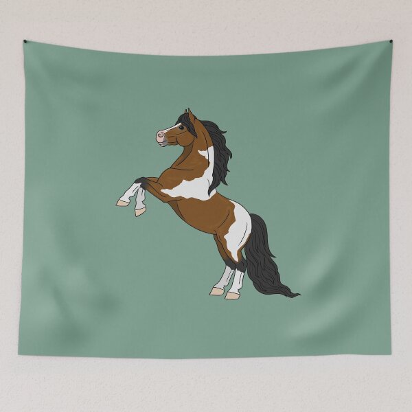 Item preview, Cute, Rearing Bay Pony with Spots designed and sold by DappledMoon.