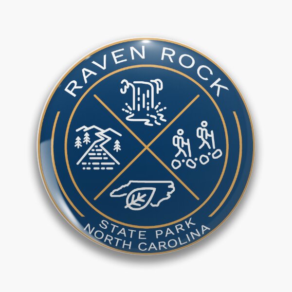 Artikelvorschau, Heraldisches Logo des Raven Rock State Park in Blau entworfen und verkauft von VanyaKar.