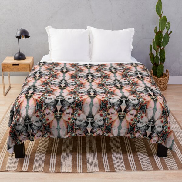Item preview, Pre-Raphaelite Female - Colourful Avant-garde Pattern Repeat designed and sold by amoribella-blue.