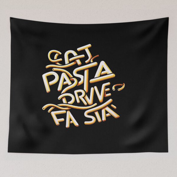 Item preview, eat pasta drive fasta designed and sold by WorldByFlowers.