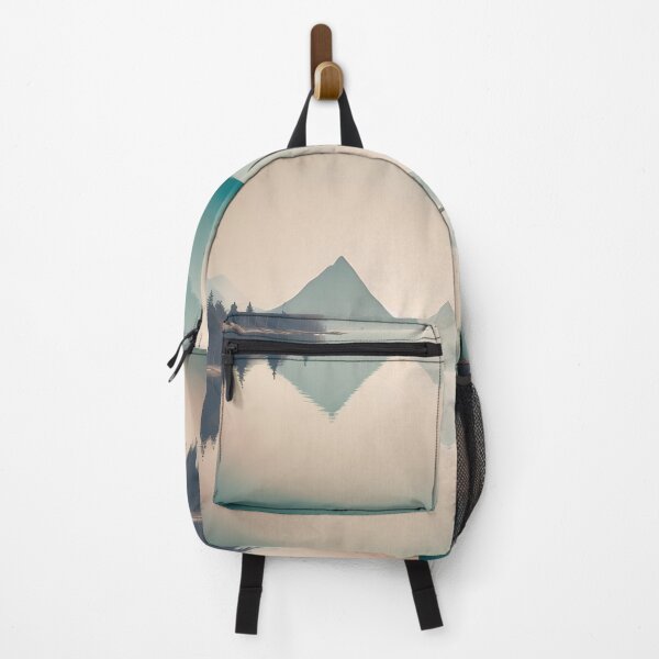 Item preview, Neutral Colors Nature Wilderness Outdoors Misty Mountain Lake designed and sold by LEILA ART SPACE.
