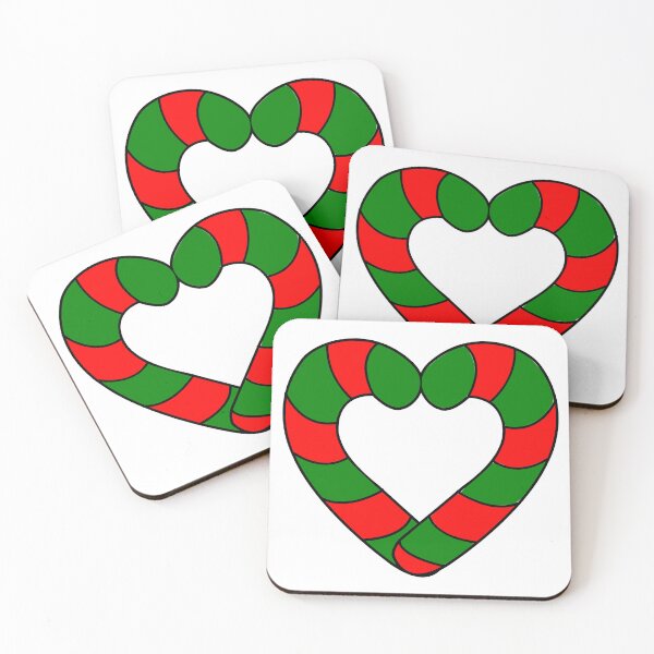 Item preview, Candy Cane Heart Red and Green designed and sold by HarveyHandcraftsandDesigns.