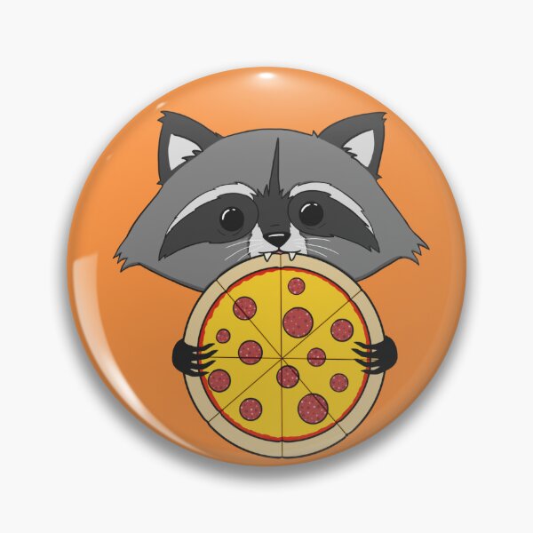 Item preview, Pizza time raccoon designed and sold by SkullKittens.