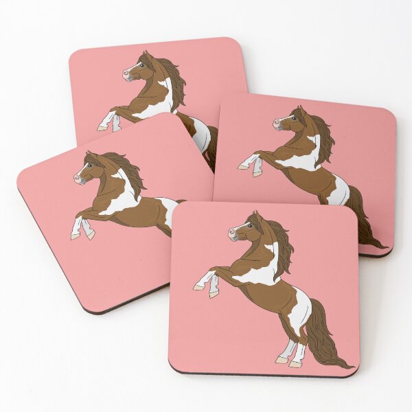 Item preview, Cute, Rearing Chestnut Pony with Spots designed and sold by DappledMoon.