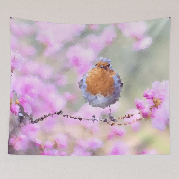 Item preview, Robin Red Breast Low Polygon Digital Low Poly Art designed and sold by SpiroJo.