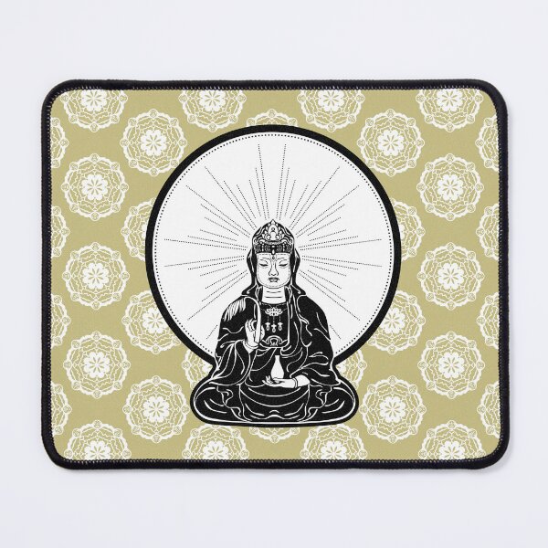 Item preview, Kuan Yin Sattva - Gold, Coal, Snow designed and sold by Irene Estelle.