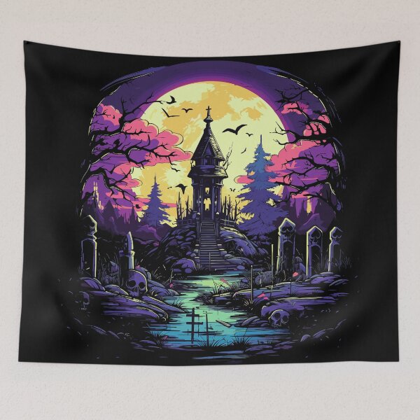 Item preview, Graveyard Moon Church designed and sold by UrbanChillz.