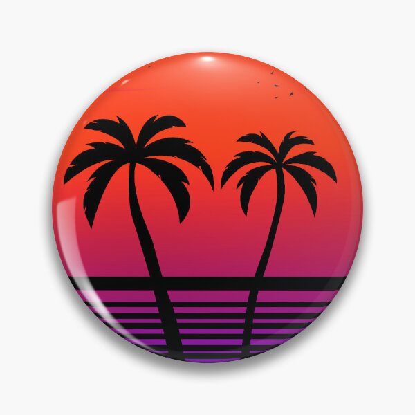 Item preview, Tropical gateway sunset palms designed and sold by Mixhop.