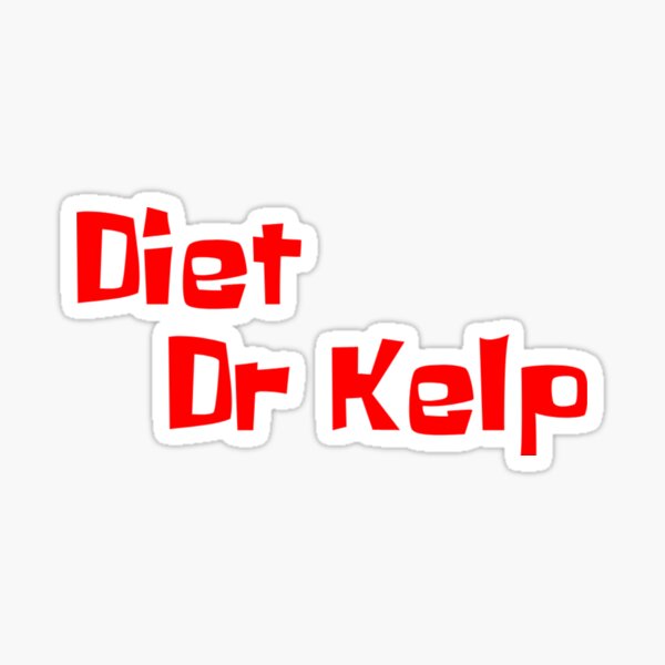 Item preview, Diet Dr Kelp Sticker designed and sold by izzykeiser1.