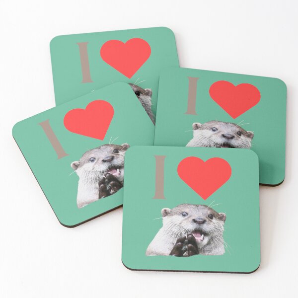Item preview, I <3 Otters V2 designed and sold by Holy JM Designs.