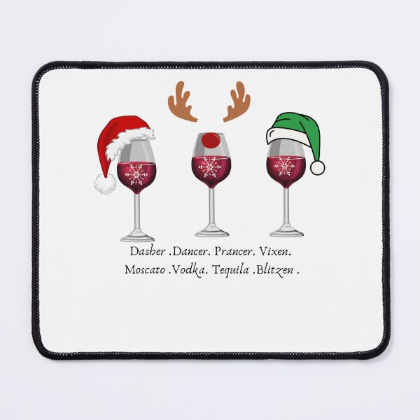 Item preview, Dasher Dancer Prancer Vixen Moscato Vodka Tequila Blitzen ,Drinking Christmas. designed and sold by Isanoe.