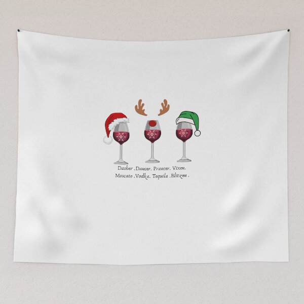 Item preview, Dasher Dancer Prancer Vixen Moscato Vodka Tequila Blitzen ,Drinking Christmas. designed and sold by Isanoe.