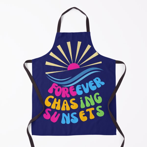 Item preview, Forever Chasing Sunsets funny design quote designed and sold by Modern-Tropical.