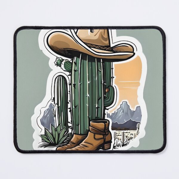 Artikelvorschau, Cowboy-Kaktus im WWW entworfen und verkauft von kulAnimalClub.