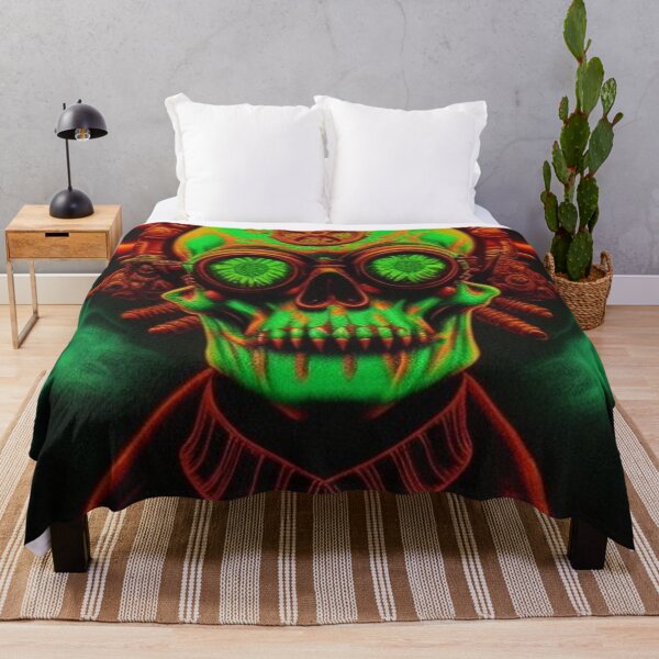 Item preview, Dark Trippy Steampunk Skull Art designed and sold by TheDarkWardrobe.