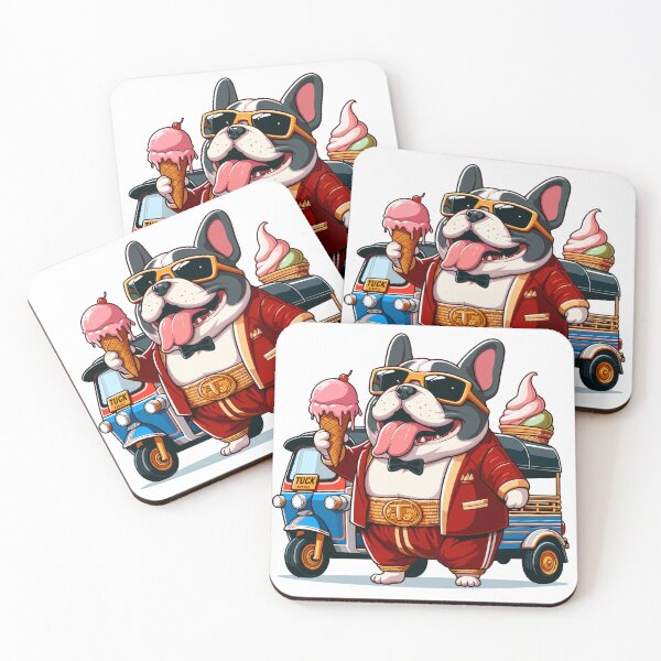 Item preview, Papa bull dog loves to travel with TukTuk designed and sold by olopaw.