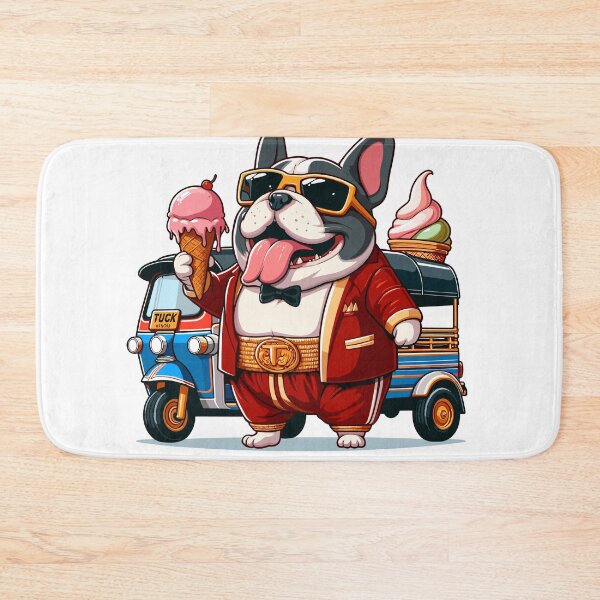 Item preview, Papa bull dog loves to travel with TukTuk designed and sold by olopaw.
