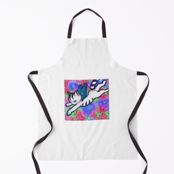 Item preview, cute cat flying above flowers designed and sold by janjacbu.