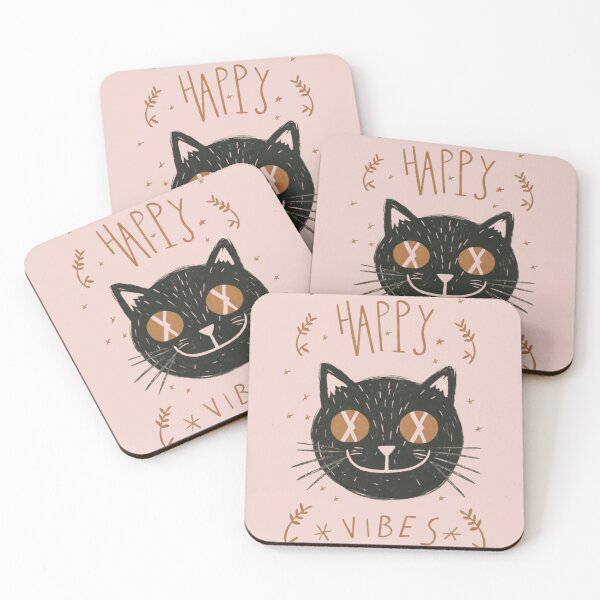 Item preview, Happy vibes , smily cat designed and sold by Ikra Best.