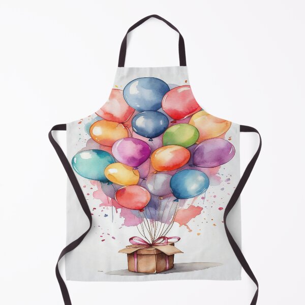 Item preview, Happy Birthday Watercolour Ballons Present designed and sold by druidwolfart.