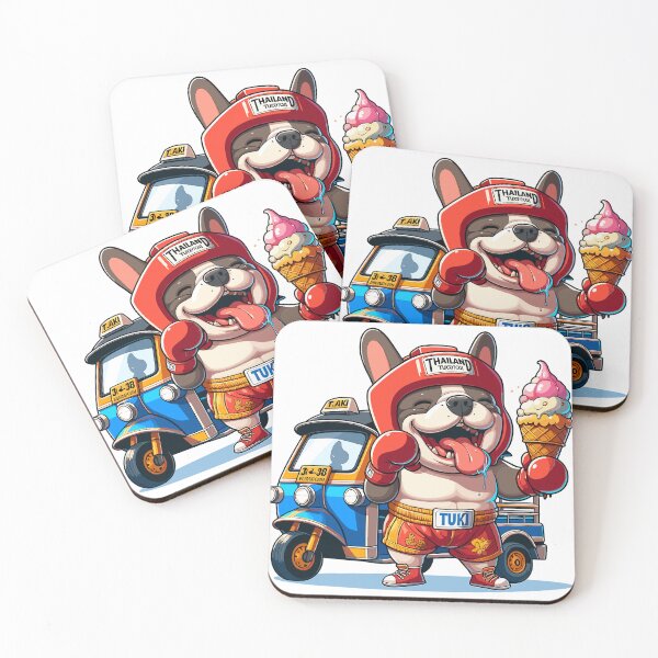 Item preview, Papa bull dog loves to travel with TukTuk designed and sold by olopaw.
