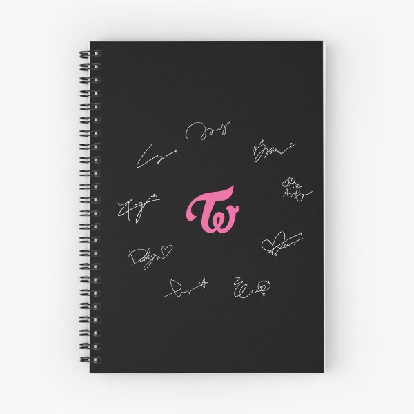 Item preview, Twice autographs with logo (White) designed and sold by SappyYellowCR.