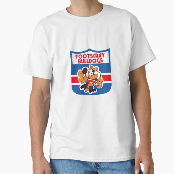 Vista previa del artículo con la obra «Logotipo retro de los bulldogs de Footscray», diseñado y vendido por StickerSold.