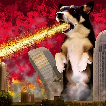 Artwork thumbnail, Corgzilla by Pint Sized Corgi