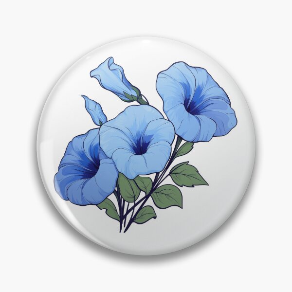 Item preview, Sapphire Morning Glories for September Birth Month designed and sold by AutumnAnnes.