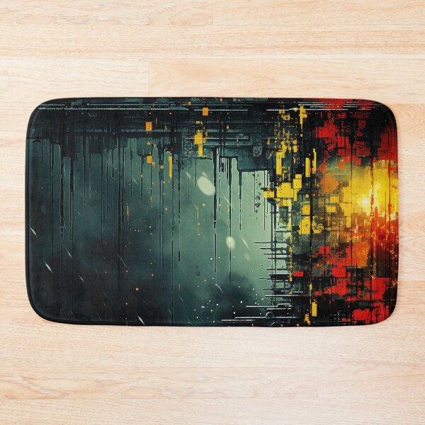 Item preview, Abstract Art in Blue and Red designed and sold by NeoNebulaArt.
