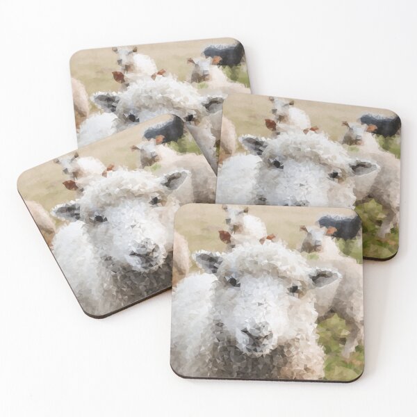 Item preview, Sheep Low Polygon Digital Art Low Poly Art designed and sold by SpiroJo.