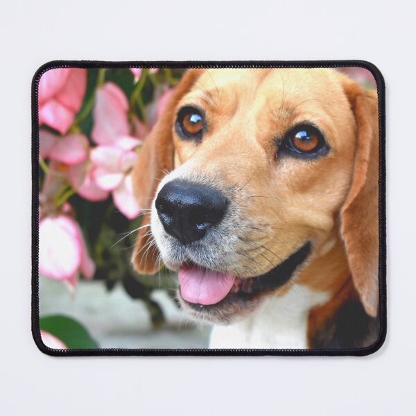 Item preview, Happy Beagle By Pink Flowers designed and sold by TheAnimalZ00.