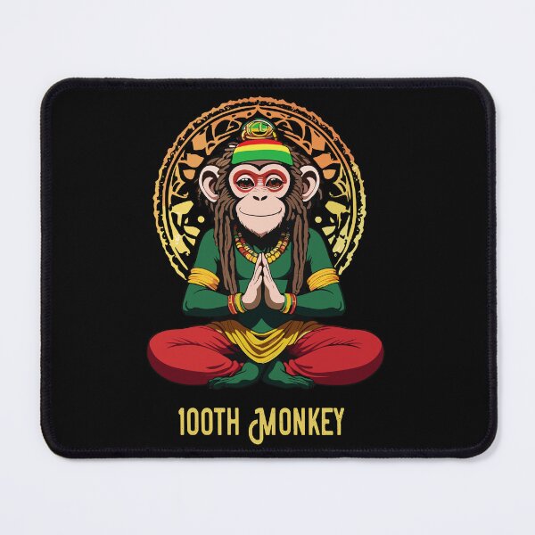 Item preview, Reggae Zen Monkey: 100th Monkey Edition designed and sold by reggaeartgifts.