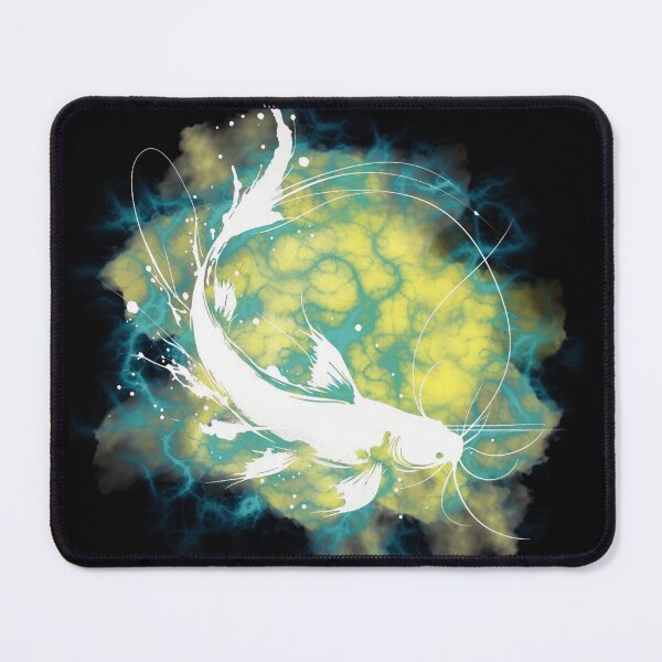 Item preview, Catfish Watercolor Art - Alcohol Ink River designed and sold by HausKatz.