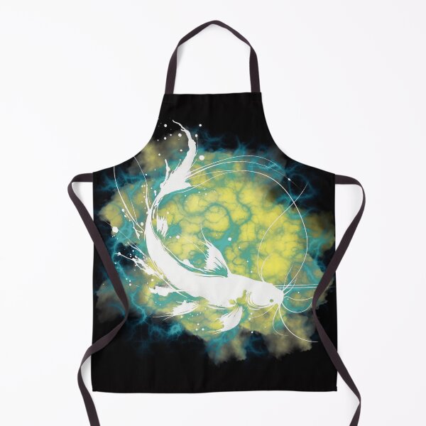 Item preview, Catfish Watercolor Art - Alcohol Ink River designed and sold by HausKatz.