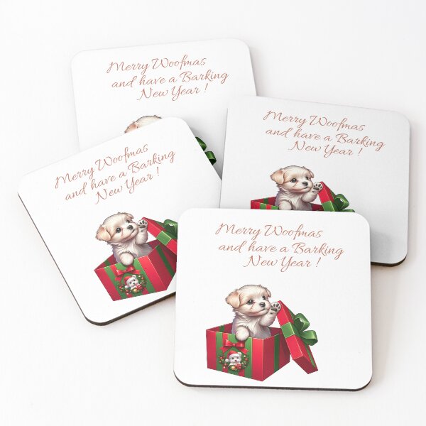 Item preview, Funny Maltese Puppy For Dog Lovers | Merry Woofmas and have a Barking New Year !  designed and sold by TheMostLikely.