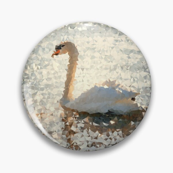 Item preview, Swan Low Polygon Digital Art Low Poly Art designed and sold by SpiroJo.