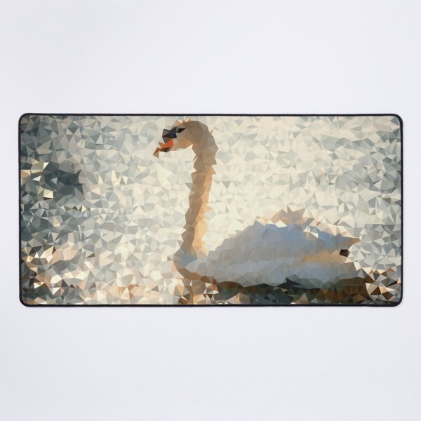 Item preview, Swan Low Polygon Digital Art Low Poly Art designed and sold by SpiroJo.